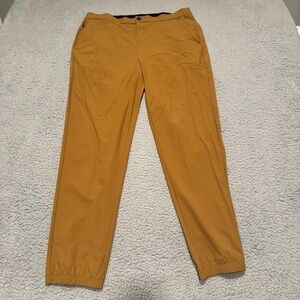 Vuori Chino Pants Mens XL Copper Tapered Zip Pocket Drawstring Polyamide Spandex